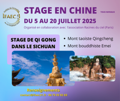 Stage en Chine juillet 2025